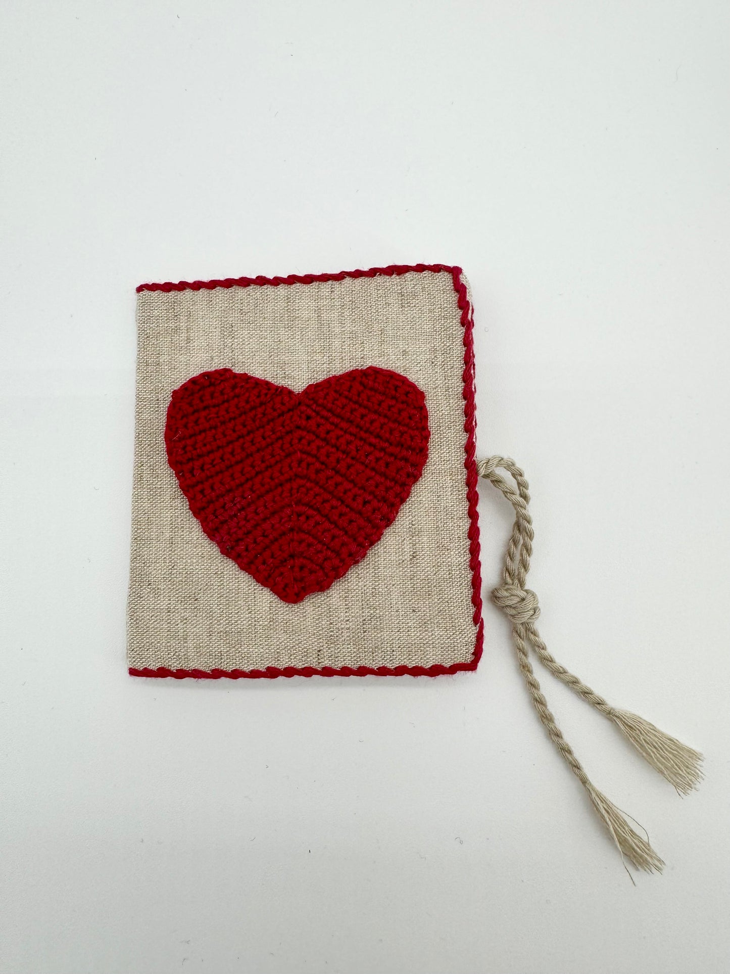 Crocheted Heart Needle Book