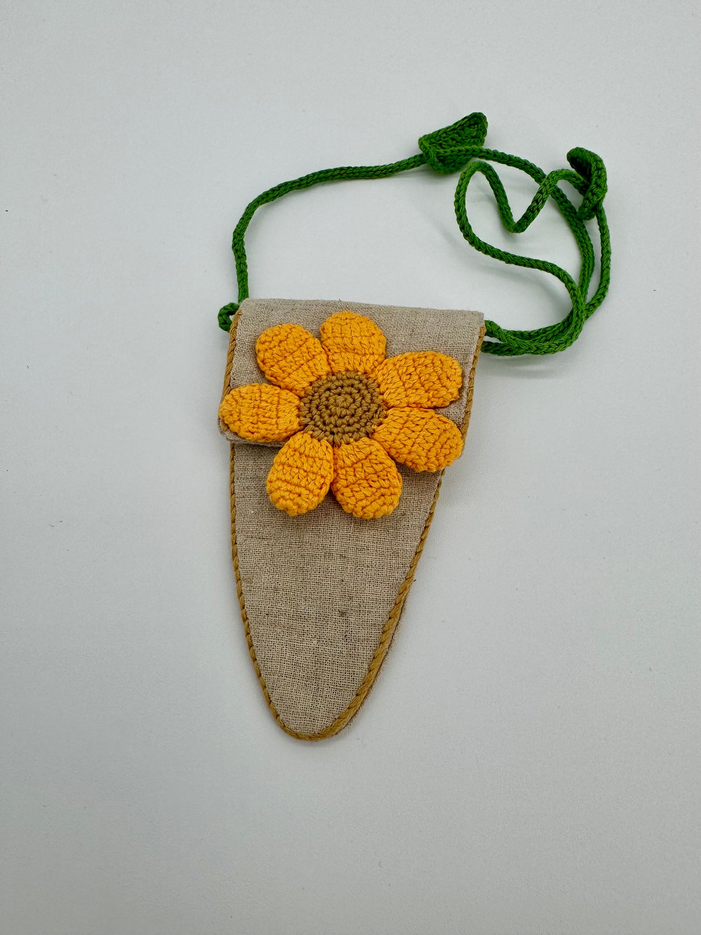 Crocheted Sunflower Scissor Case